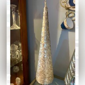 Capiz Shell Holiday Christmas tree perfect for Holidays New Years, Coastal Decor